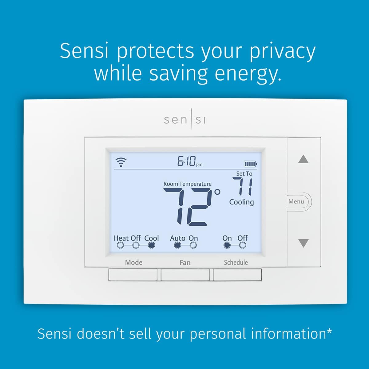 Smart Wi-Fi Thermostat for Smart Home, DIY, Works with Alexa, Energy Star Certified, 2-Pack Z813