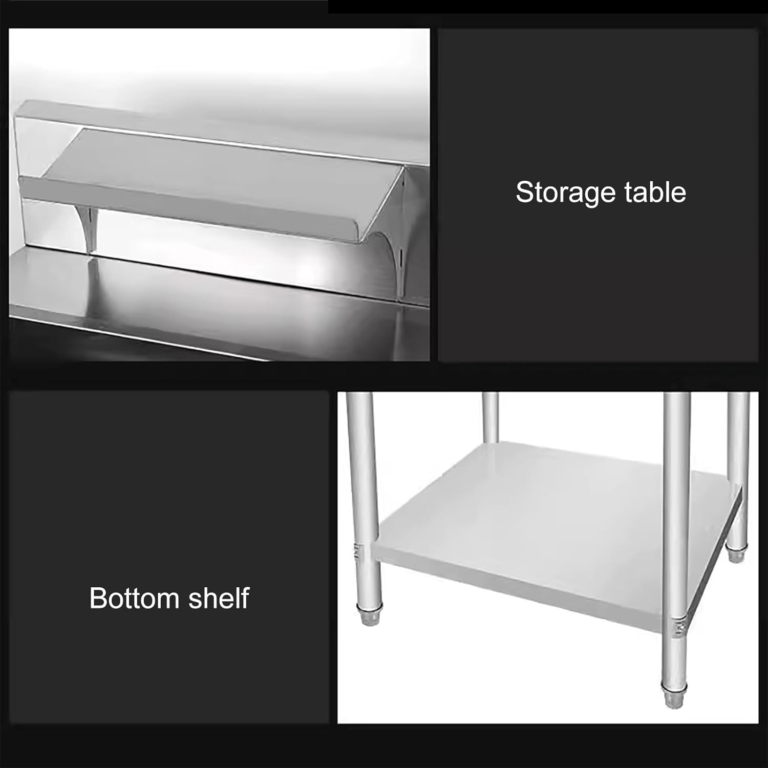 Stainless Steel Breading Table for Commercial Kitchen Prep S381309
