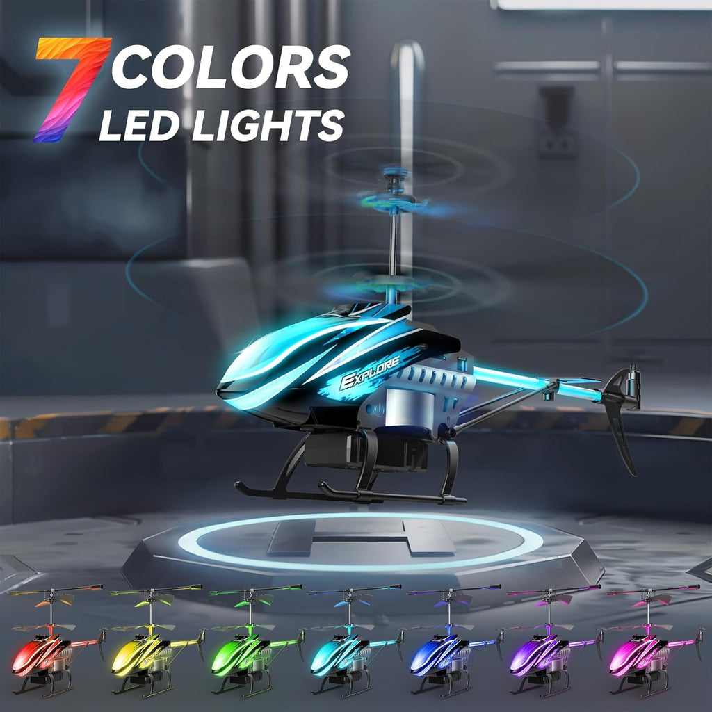 RC Helicopter for Kids Indoor Play with LED Lights K5670