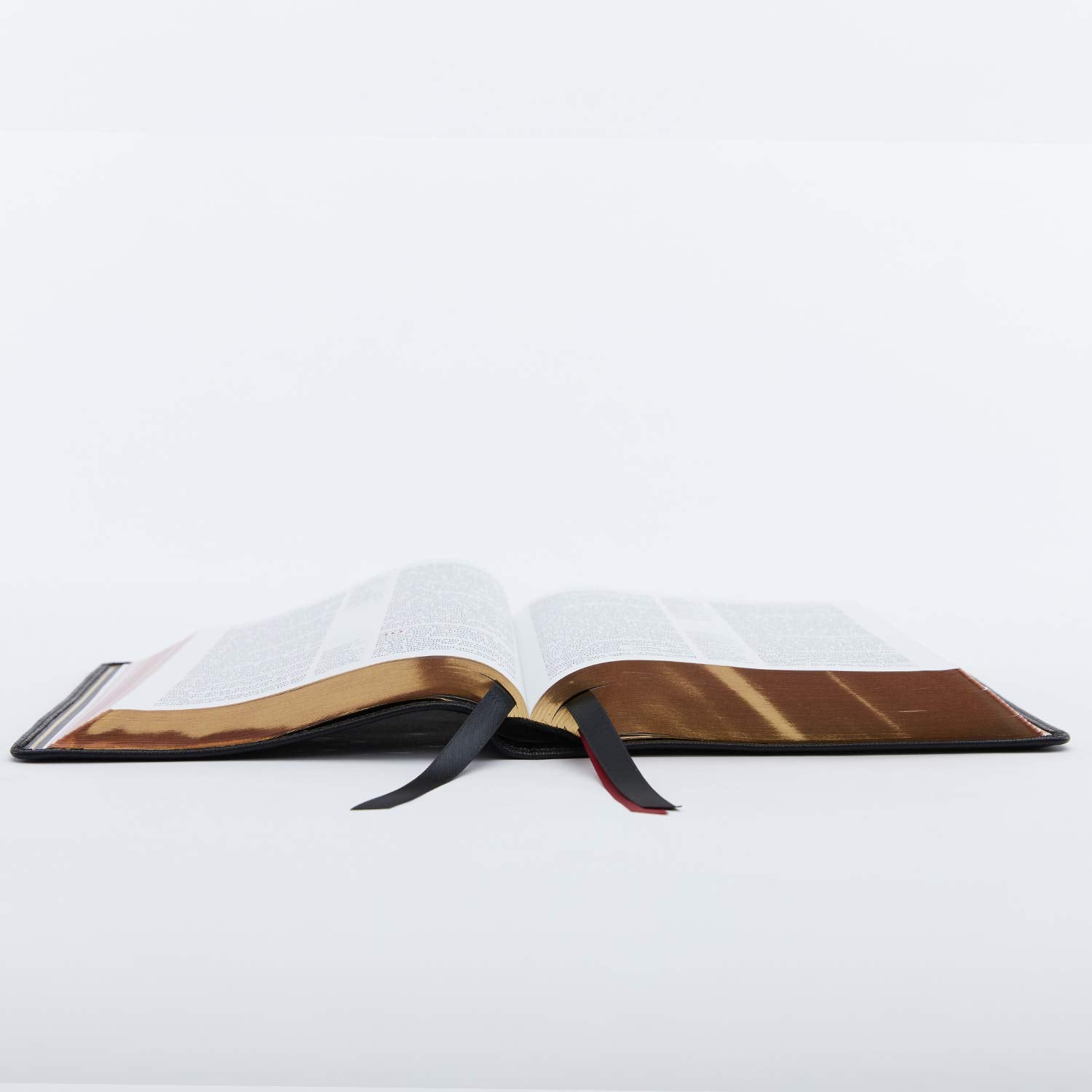 Reference Bible, Center-Column, Premium Goatskin Leather, Black, Red Letter Q11760