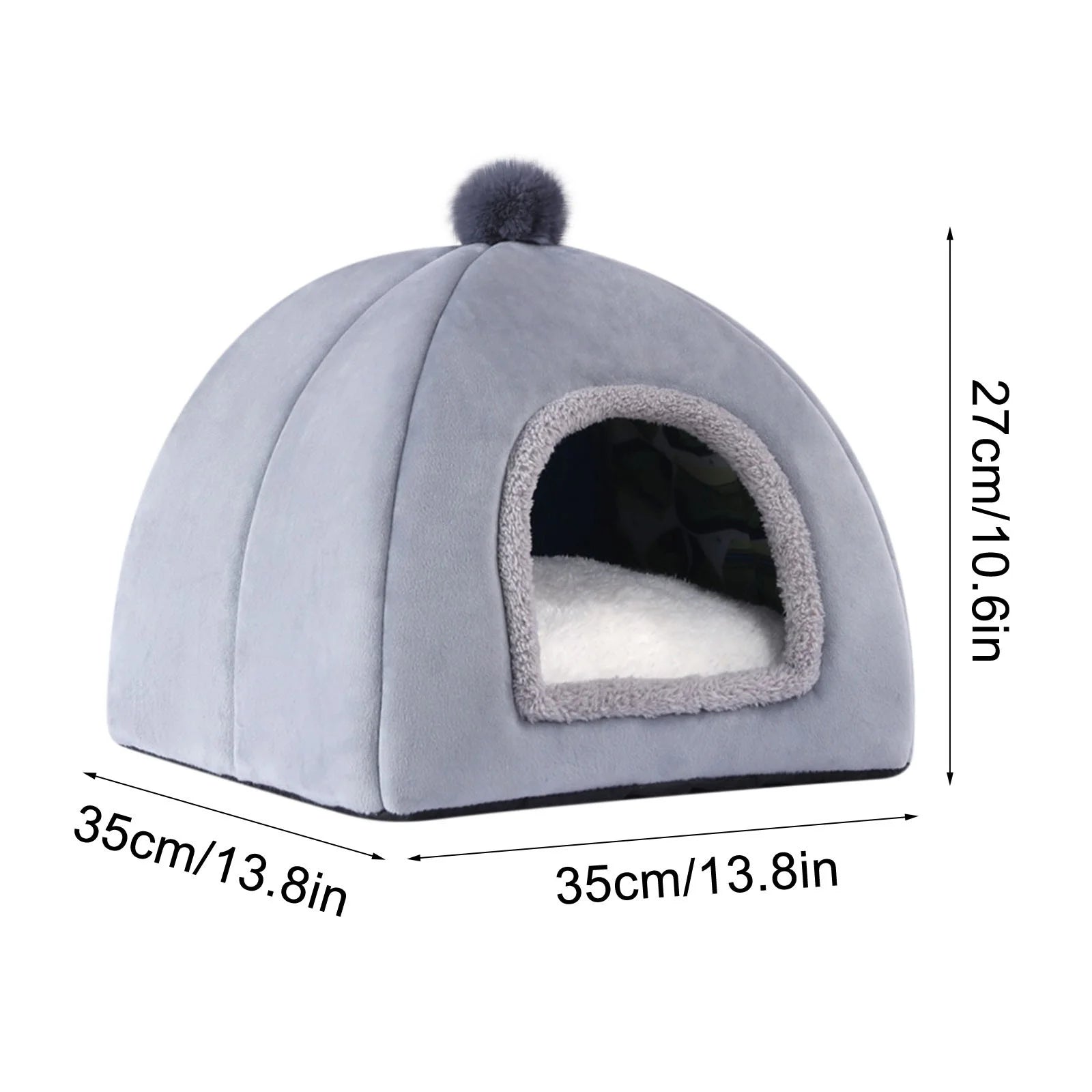 Cat Bed Cozy Pet Tent for Indoor Cats Machine Washable F867434