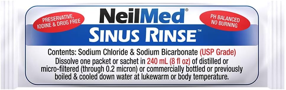 Cordless Pulsating Nasal Wash Kit with 30 Premixed Packets and 3 AA Batteries M441
