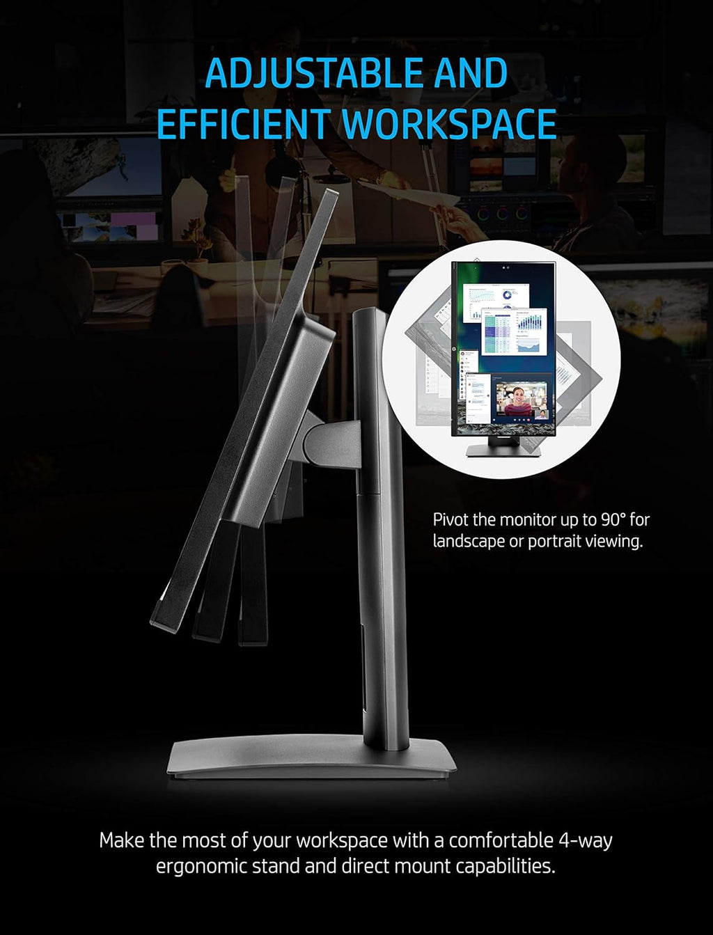 23.8-Inch Full HD 1080p IPS LED Monitor with Built-In Speakers and VESA Mounting R832