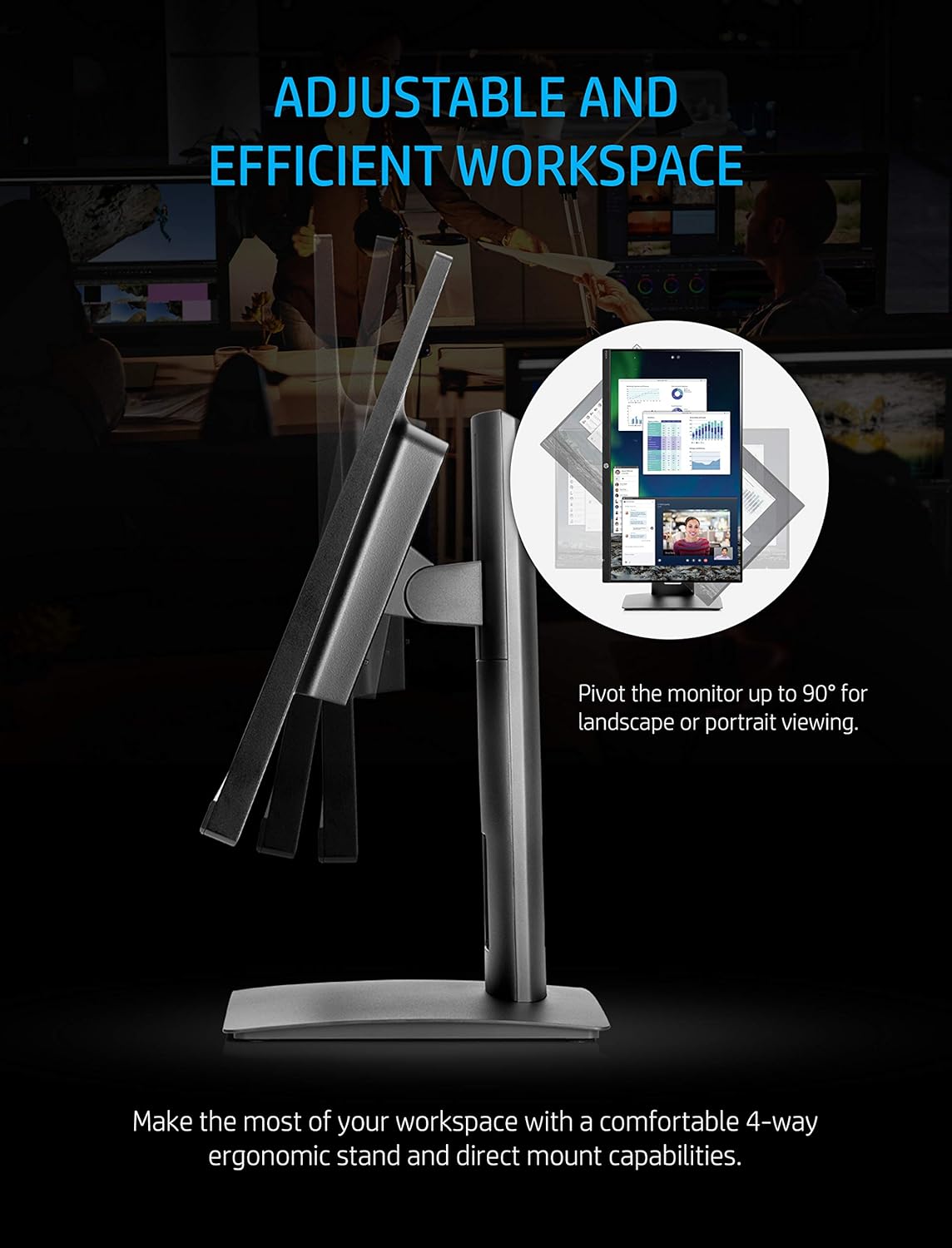 23.8-Inch Full HD 1080p IPS LED Monitor with Built-In Speakers and VESA Mounting R832