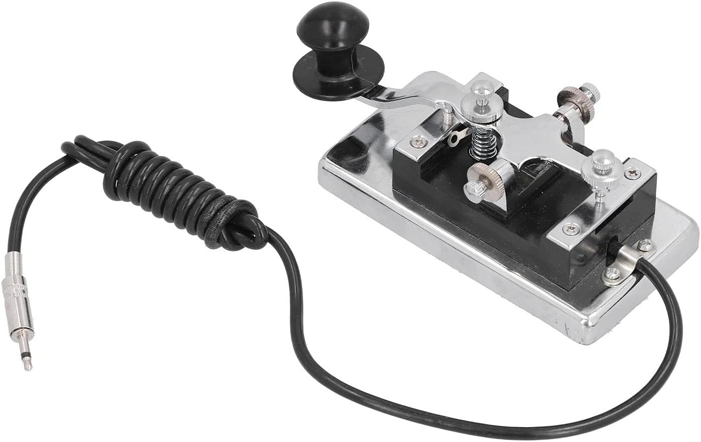 CW Telegraph Key Stainless Steel for Shortwave Radio Y88166