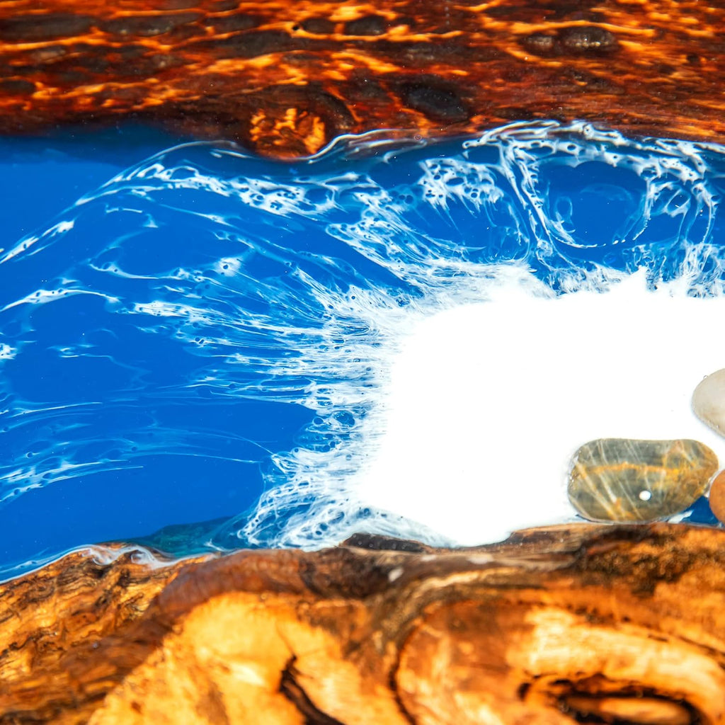 Epoxy Resin River Table for Home Office Dining H441