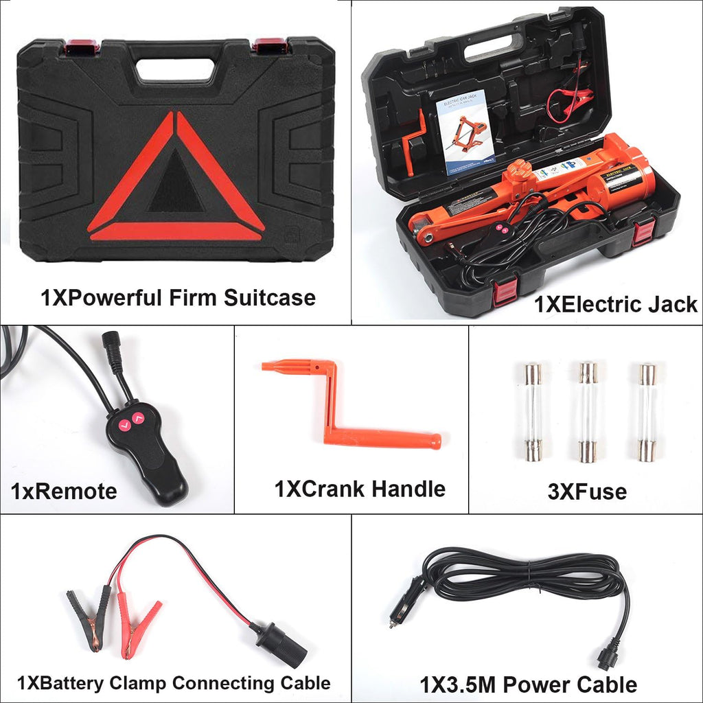 Electric Car Floor Jack 3 Ton 12V Scissor Lift for Sedans SUV with Remote Y242435