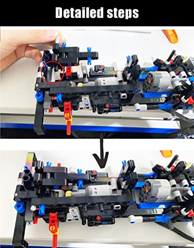 Motor and Remote Control Light Upgrade Kit for Lego Technic Dodge Charger 42111 E117