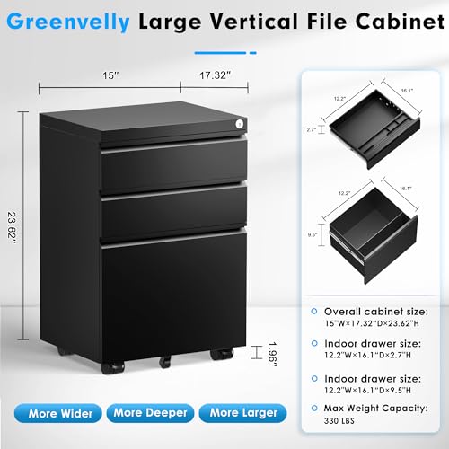 2 Drawer Vertical File Cabinet with Lock for Home Office T51360