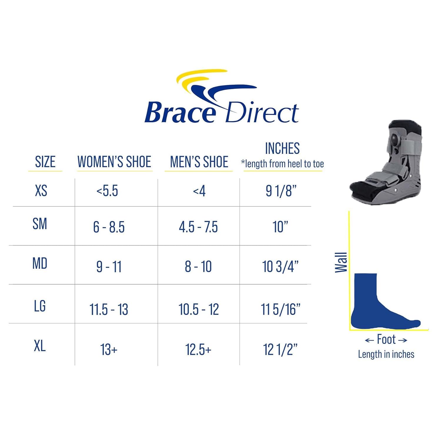 Short Full Shell Walking Boot for Post Surgery Ankle Support O20404