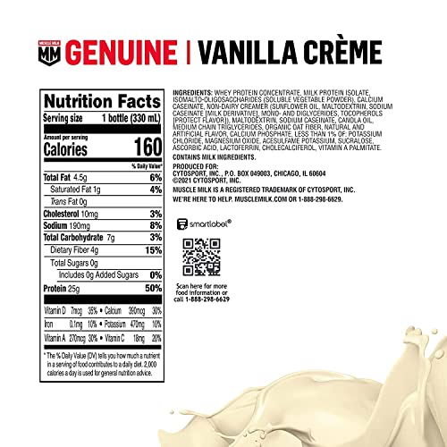 Protein Shake Vanilla Creme 11.16 Fl Oz & Protein Shake Knockout Chocolate R36527