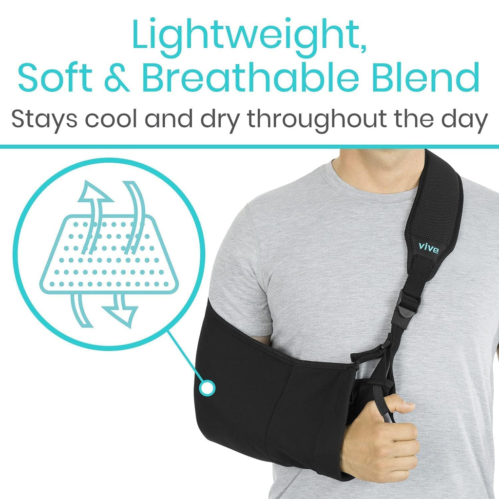 Arm Sling Shoulder Immobilizer for Left or Right Arm, Adjustable Padded Straps W612737