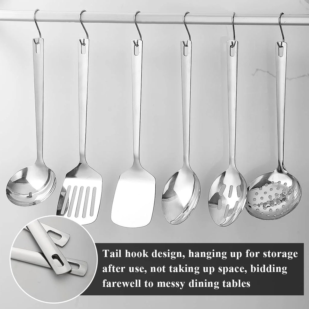 Stainless Steel Kitchen Utensils Set 6pcs W214377