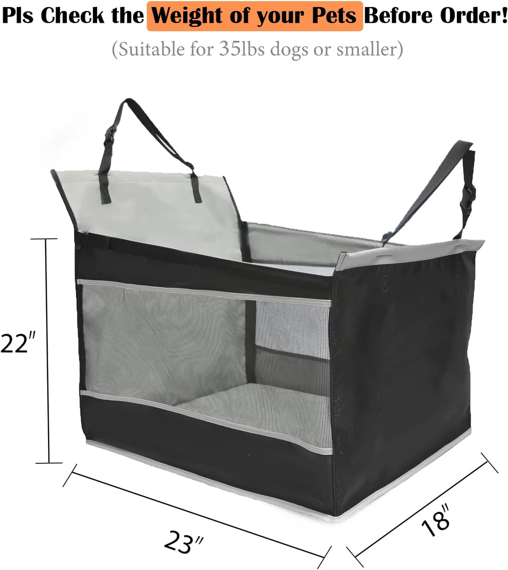 Dog Car Seat for Large Dogs with Seat Extender, Waterproof A971