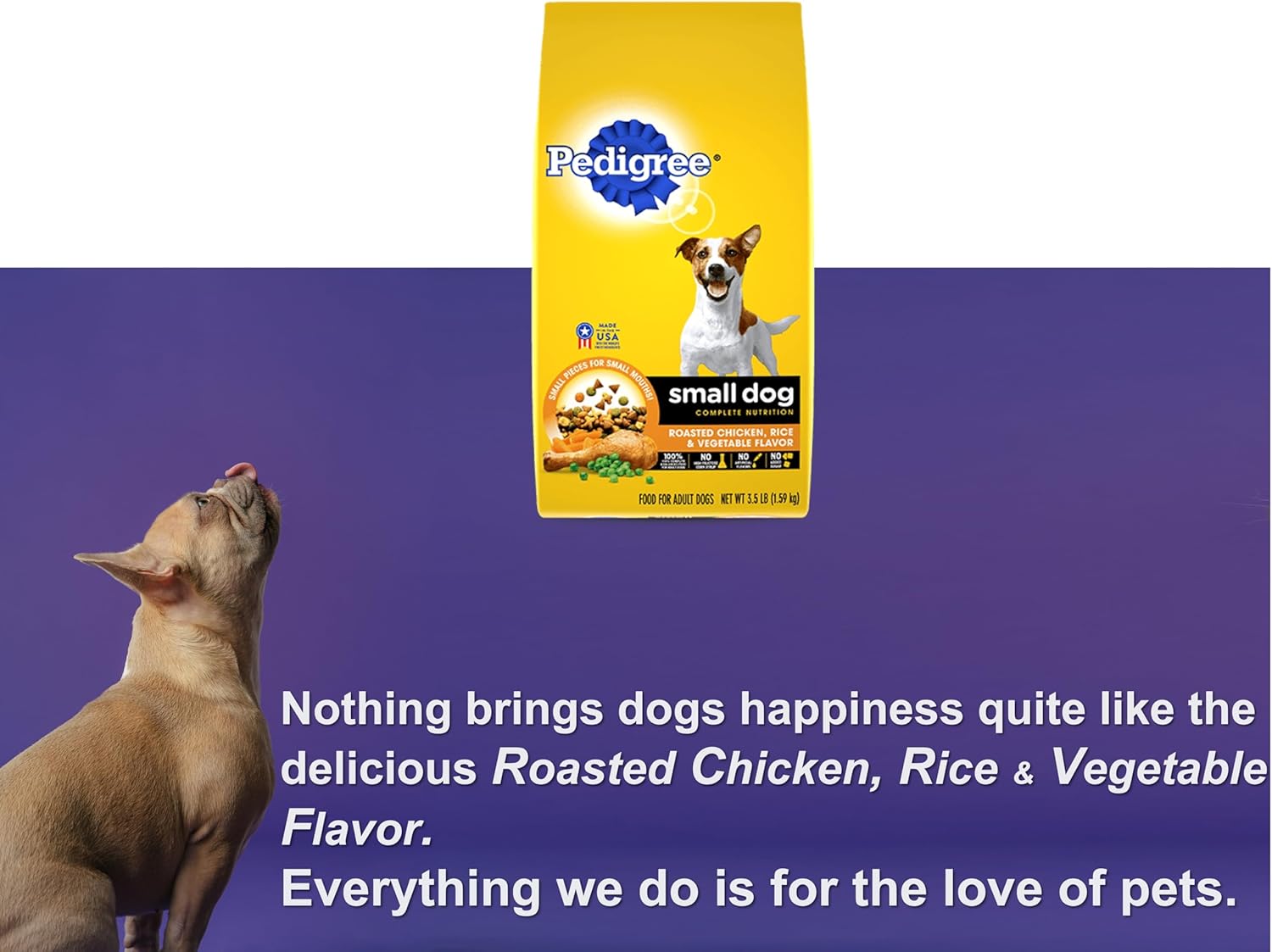 Small Dog Dry Food Bundle with Chicken, Rice & Vegetables Flavor, Carrot Toy and Booklet T216
