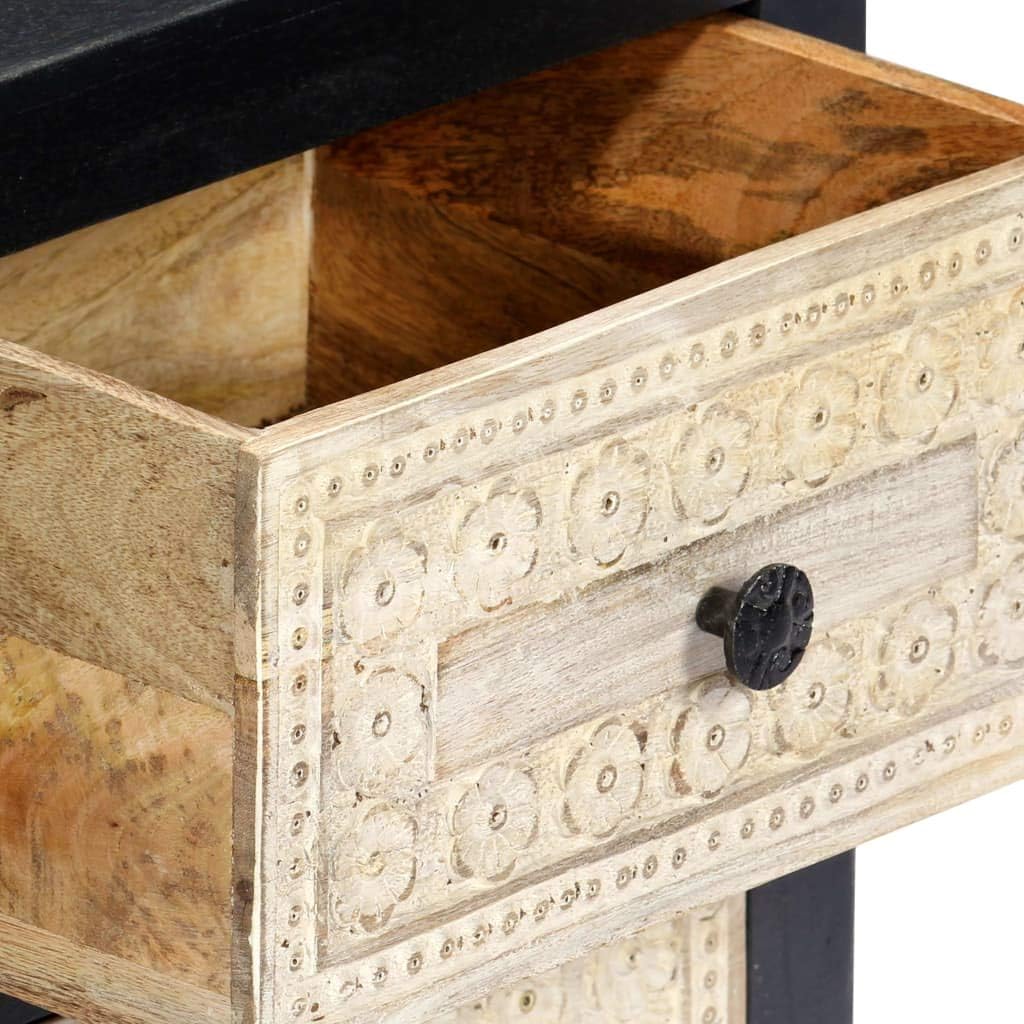 Wooden Bedside Cabinet with Storage, Gray G959