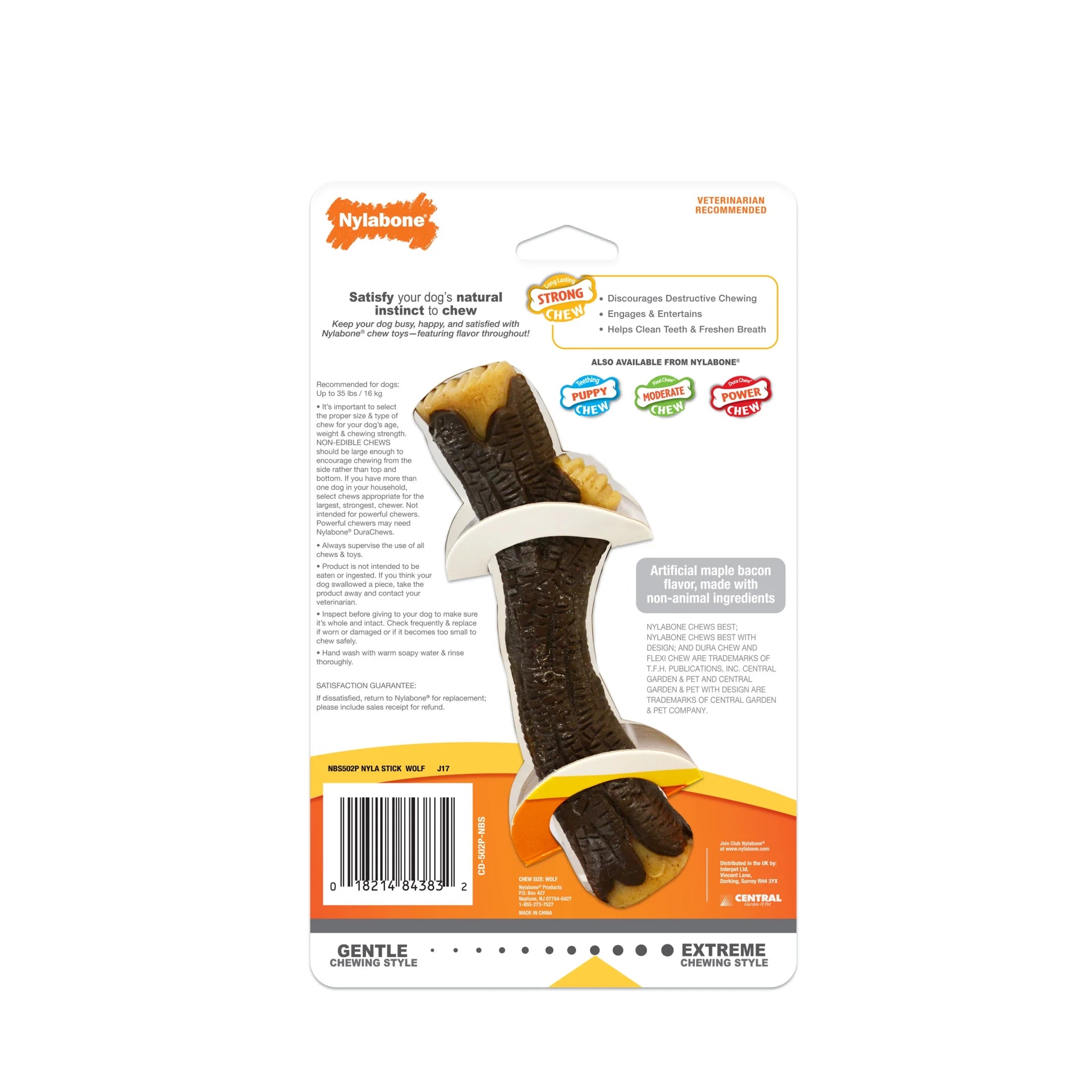 Real Wood Stick Dog Toy X-Large R1006
