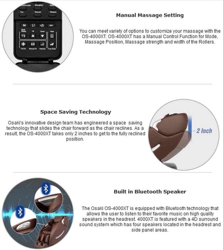 Full Body L-Track Massage Chair with Zero Gravity - Brown X442435