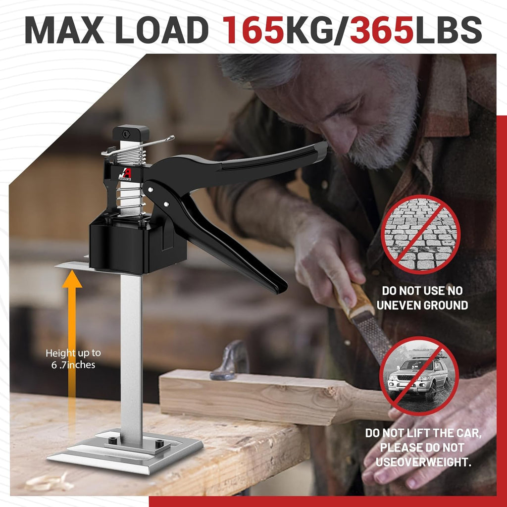 Furniture Lifter Jacks 2 Pack, 12 in, 440 lbs Capacity, Handheld Tool V1010