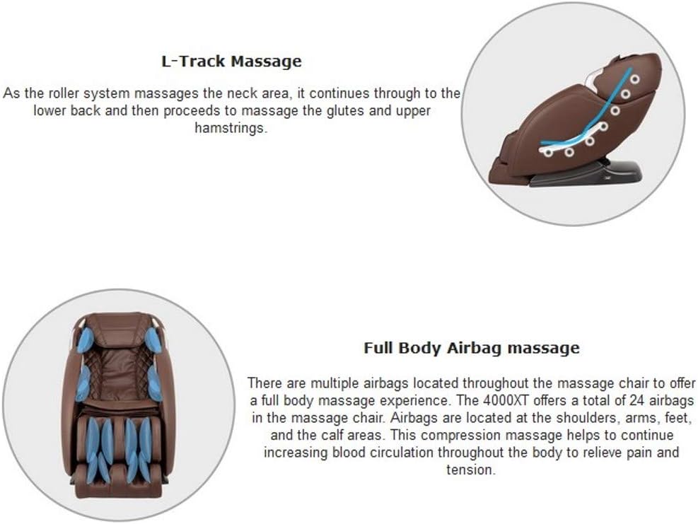 Full Body L-Track Massage Chair with Zero Gravity - Brown X442435