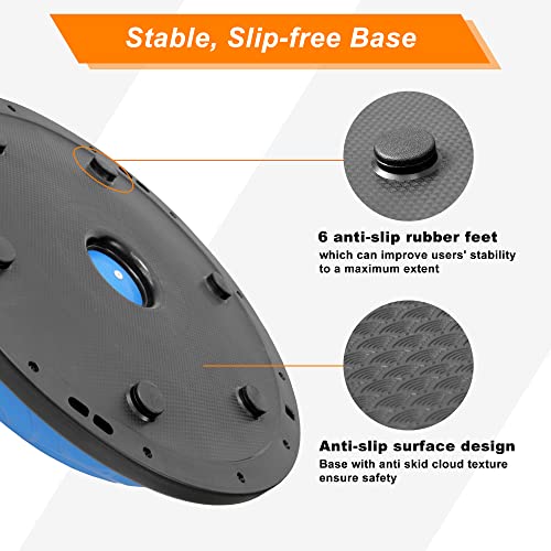 Half Exercise Ball Balance Trainer for Home Gym Yoga Workouts Z461