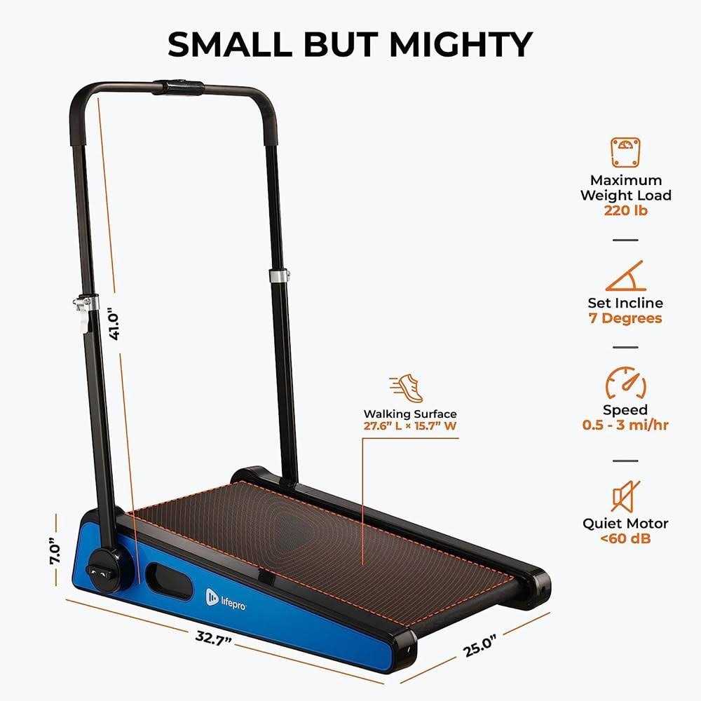 Portable 30in Walking Pad Treadmill with Incline for Under Desk Work X69568