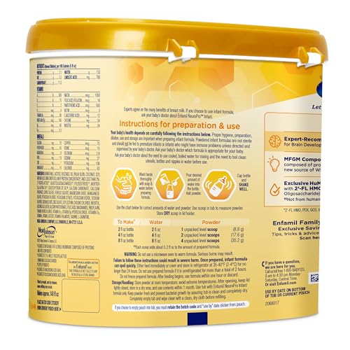 Baby Formula, Milk-Based Infant Nutrition, Non-GMO, 124.2 oz R30053