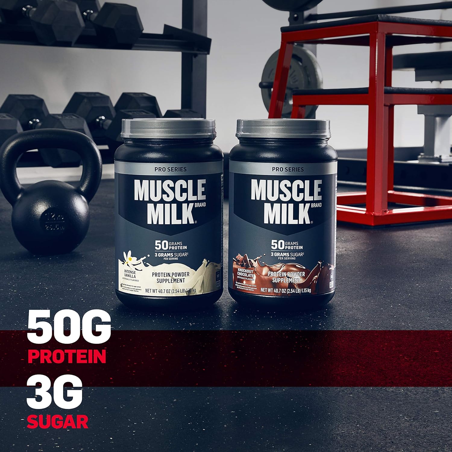 Protein Powder, Knockout Chocolate, 50g Protein, 5 Pound F8516