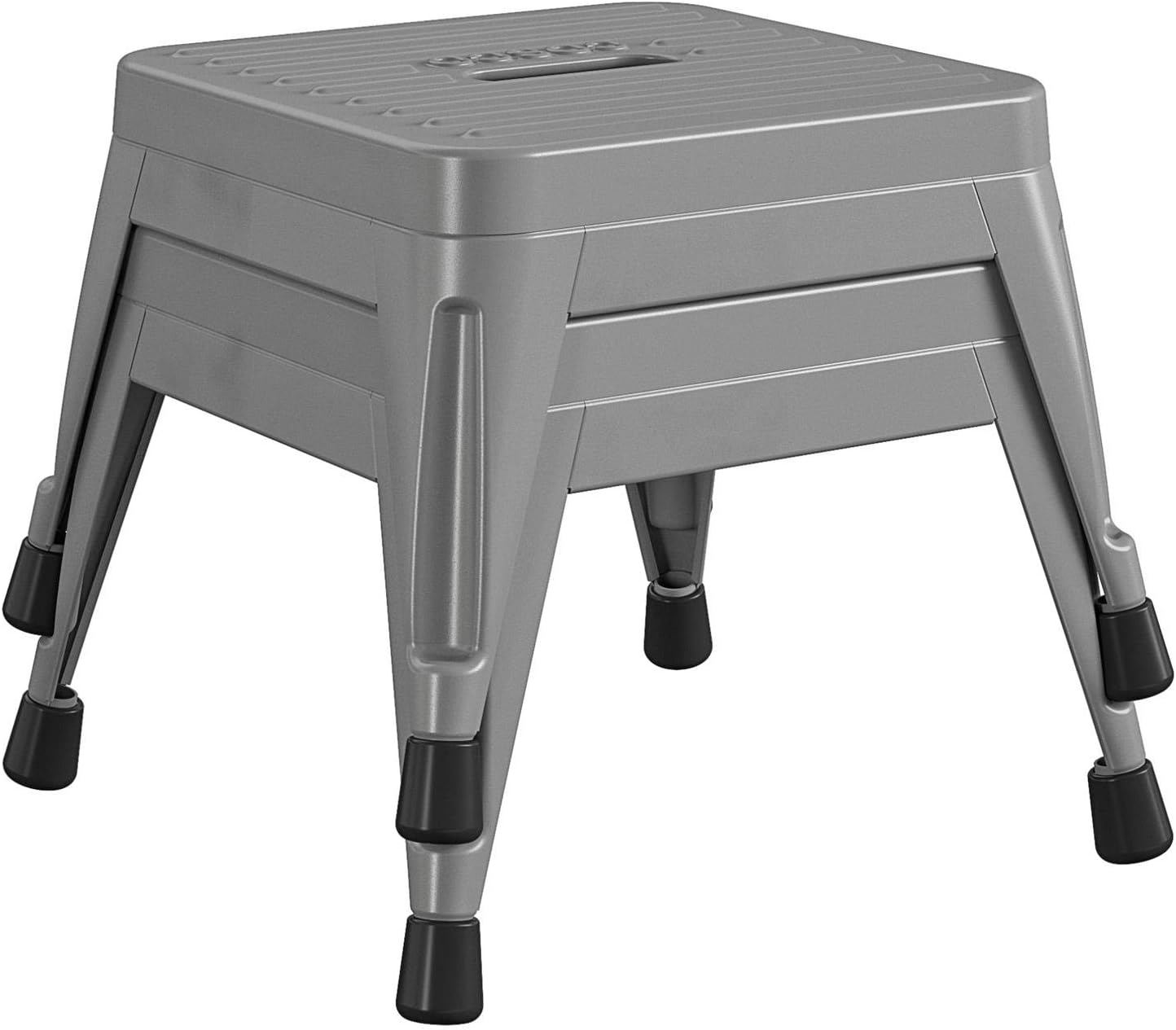 Stackable Steel Step Stool, 2 Pack, Gray R7407