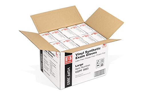 Clear Vinyl Exam Gloves, Latex-Free, Extra-Large, 1000-Pack T36664