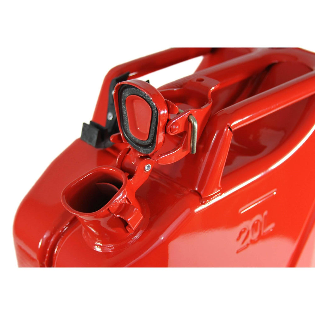 5.3 Gallon 20 Liter Carb Fuel Jerry Can with Spout, Red W14338