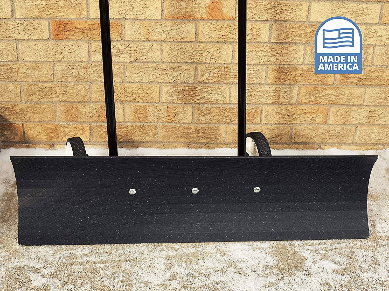 Heavy Duty Bi-Directional Wheeled Snow Pusher, 36-Inch E456