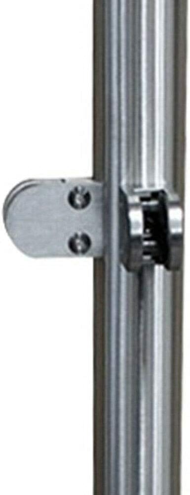 110cm Glass Balustrade Railing Post Stainless Steel Handrail Garden Fencing, Pack of 2 S89003