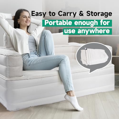 Inflatable Chair Sofa with Electric Pump for Camping Picnic Beach A526