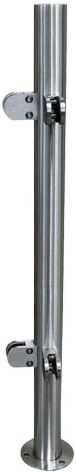 110cm Glass Balustrade Railing Post Stainless Steel Handrail Garden Fencing, Pack of 2 S89003
