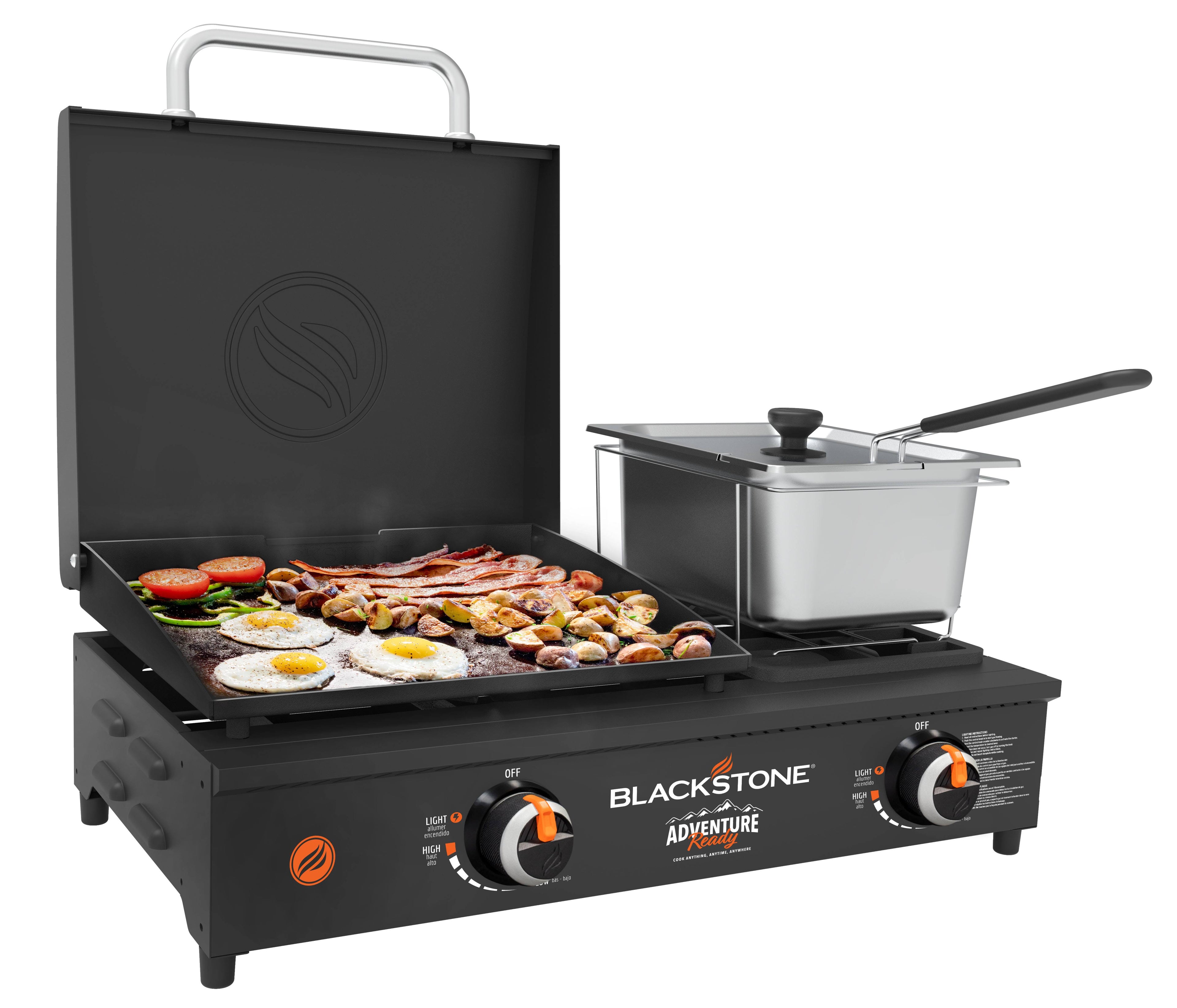 Blackstone 1859 Adventure Ready 17x22 Tabletop Griddle Combo with Fryer