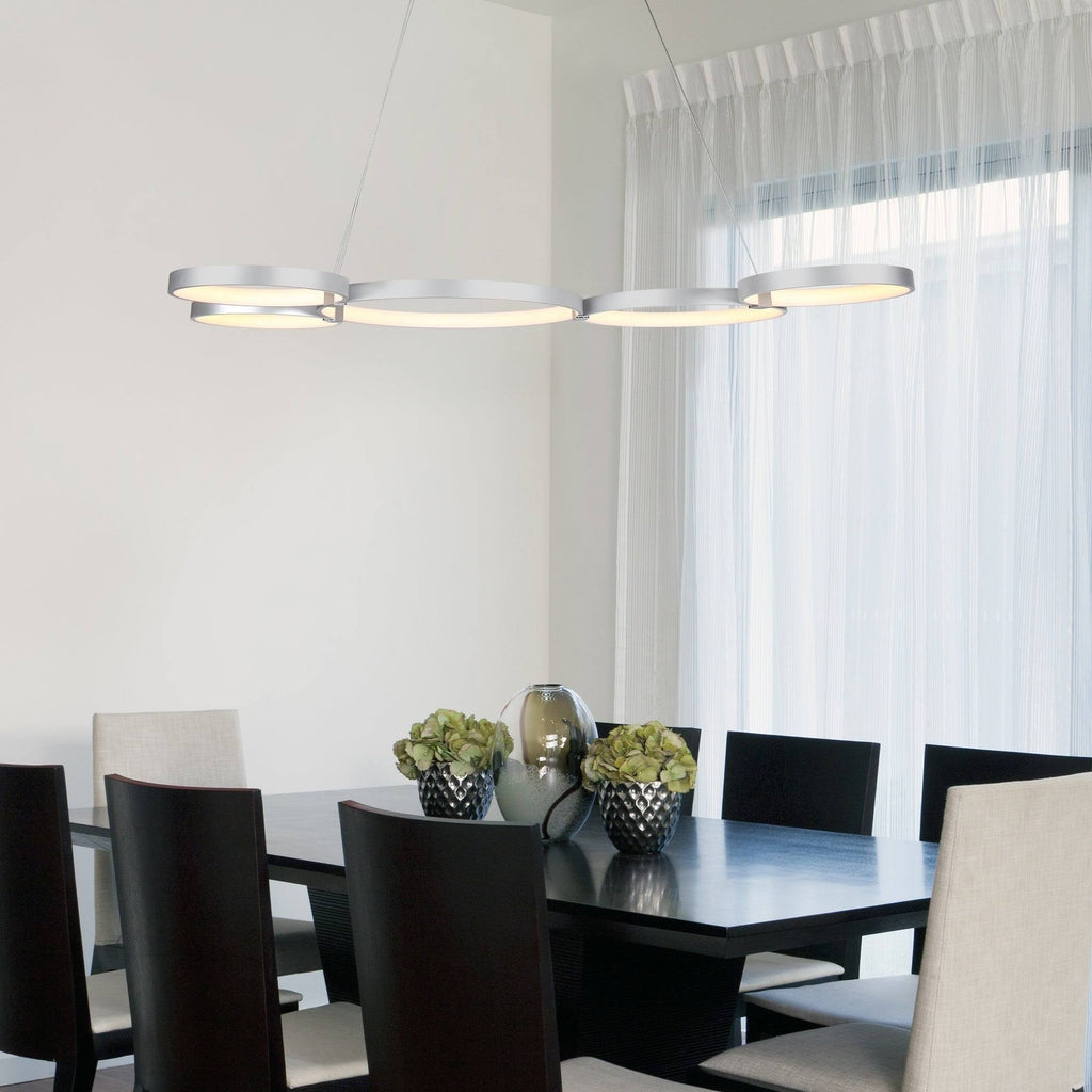 Modern Adjustable Multi-Ring LED Chandelier V7382