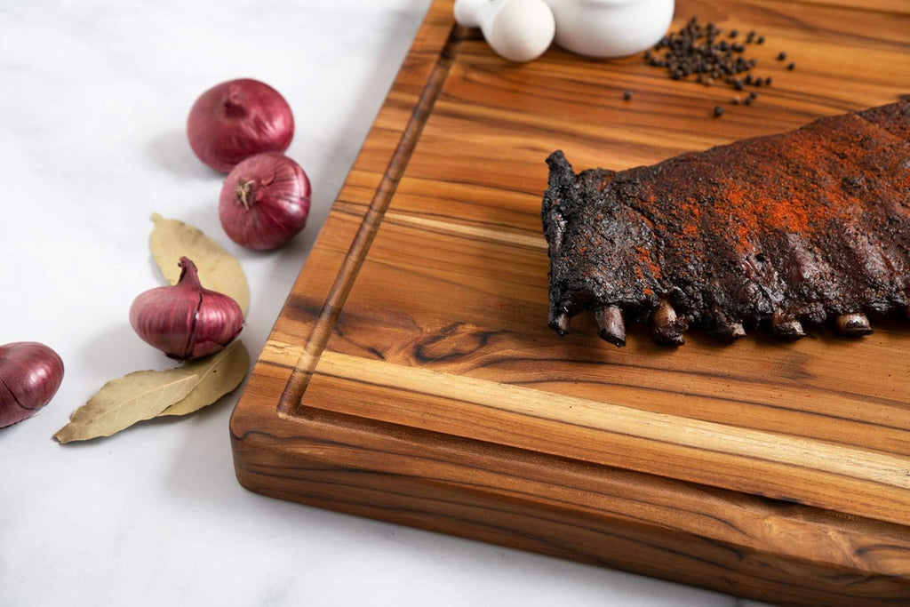 Large Wooden Cutting Board with Juice Groove Z756343