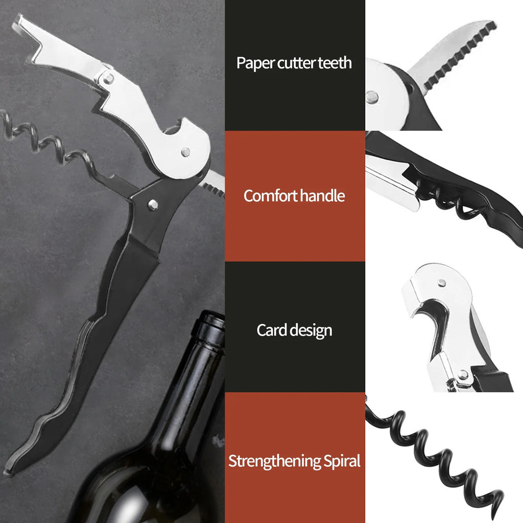 Waiter Key Bottle Opener with Foil Cutter and Jar Opener R32213