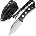 SENCUT Waxahachie Fixed Blade Knife , Full Tang Clip Point Satin 9Cr18MoV Blade with G10 Handle , Kydex Sheath, Waist T-clip for EDC Survival&nbsp;Hunting Camping Outdoor Everyday Carry SA11A