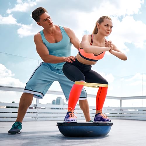Half Exercise Ball Balance Trainer for Home Gym Yoga Workouts Z461