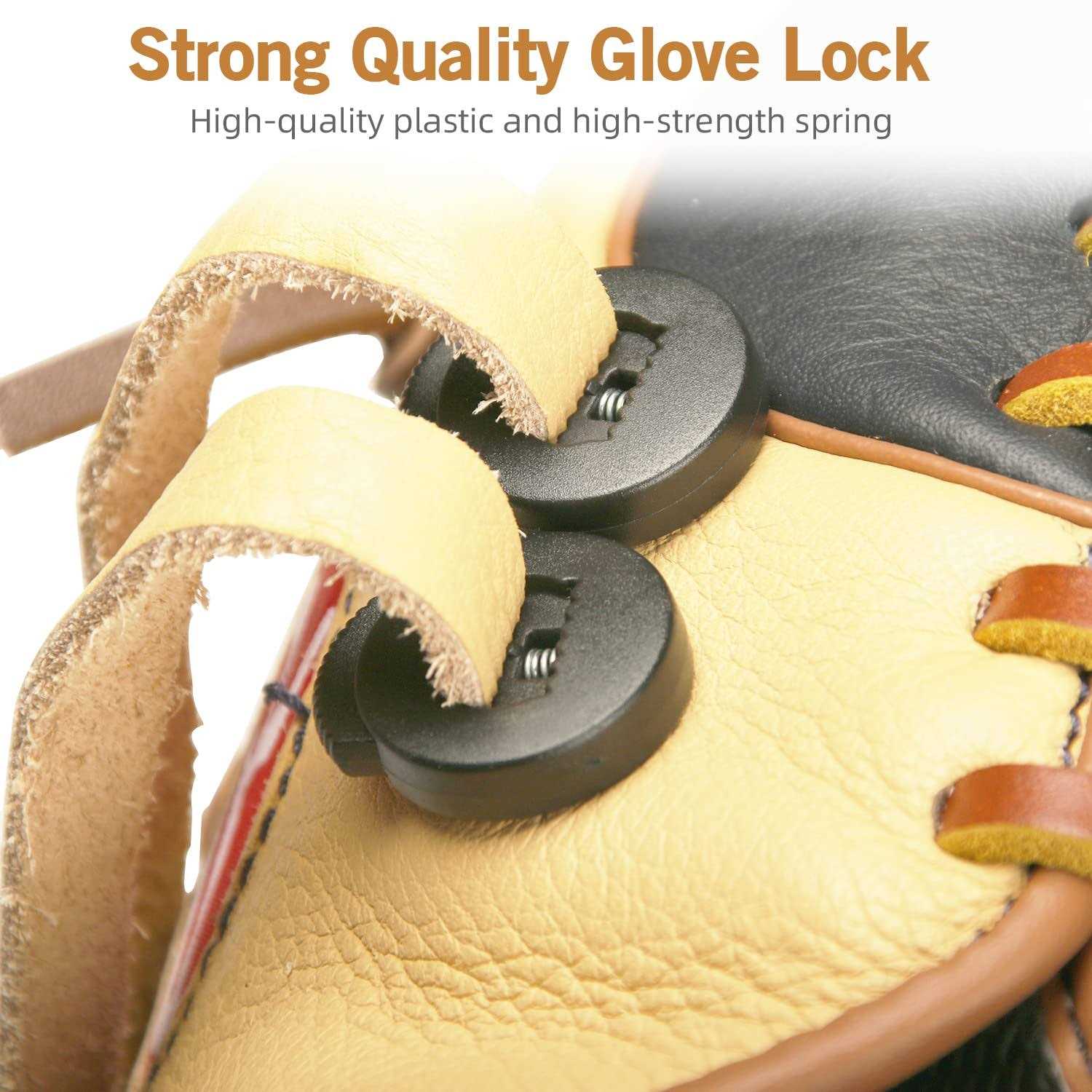 Baseball Glove Lacing Needle with Leather Lacing and Glove Locks F63043