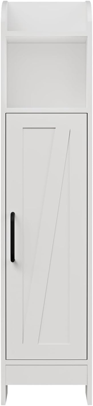 Bathroom Storage Cabinet with Door and Adjustable Shelves L8916
