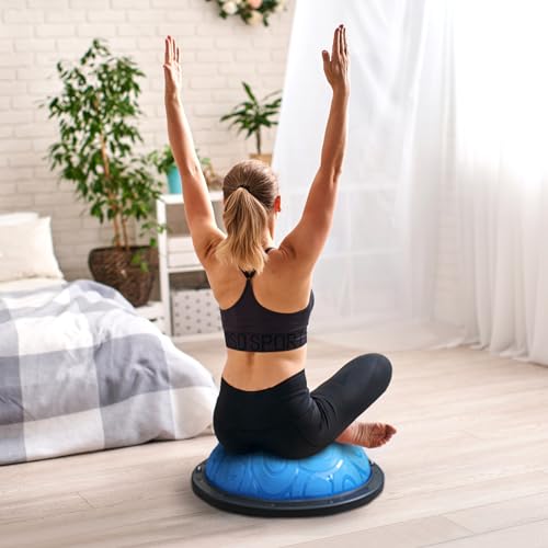 Half Exercise Ball Balance Trainer for Home Gym Yoga Workouts Z461