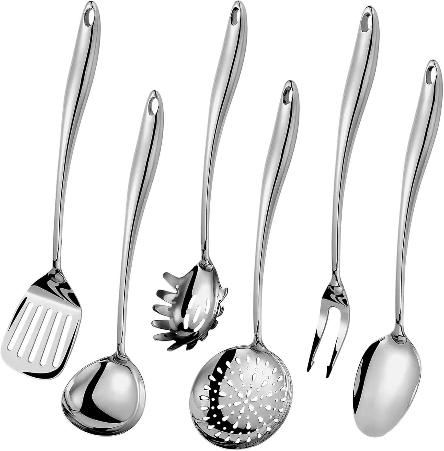 Matte Stainless Steel Kitchen Utensils Set, 11 Pieces M220355