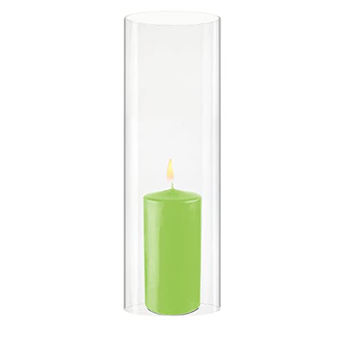 Glass Hurricane Candleholder Cylinder Cover R1640
