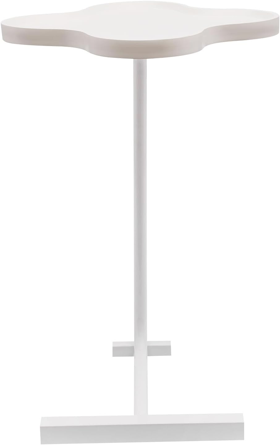 C Shaped Side Table, Modern Narrow Round End Table with Curved Desktop H98770