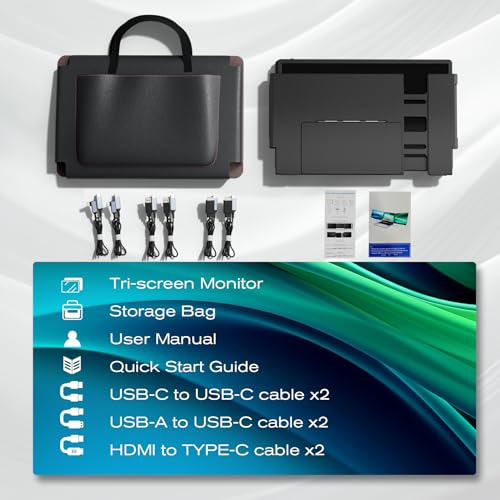Portable Monitor 14.2" FHD IPS Laptop Screen Extender with Foldable Stand W624