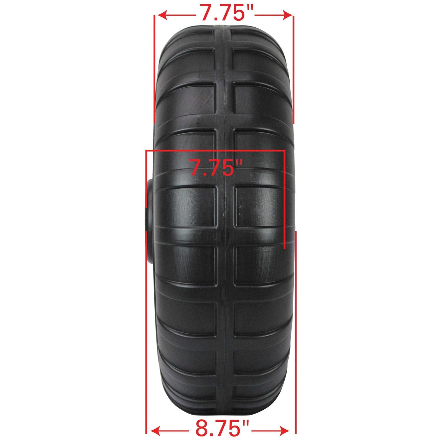 Heavy-Duty Plastic Roll-In Dock/Boat Lift Wheel R24513