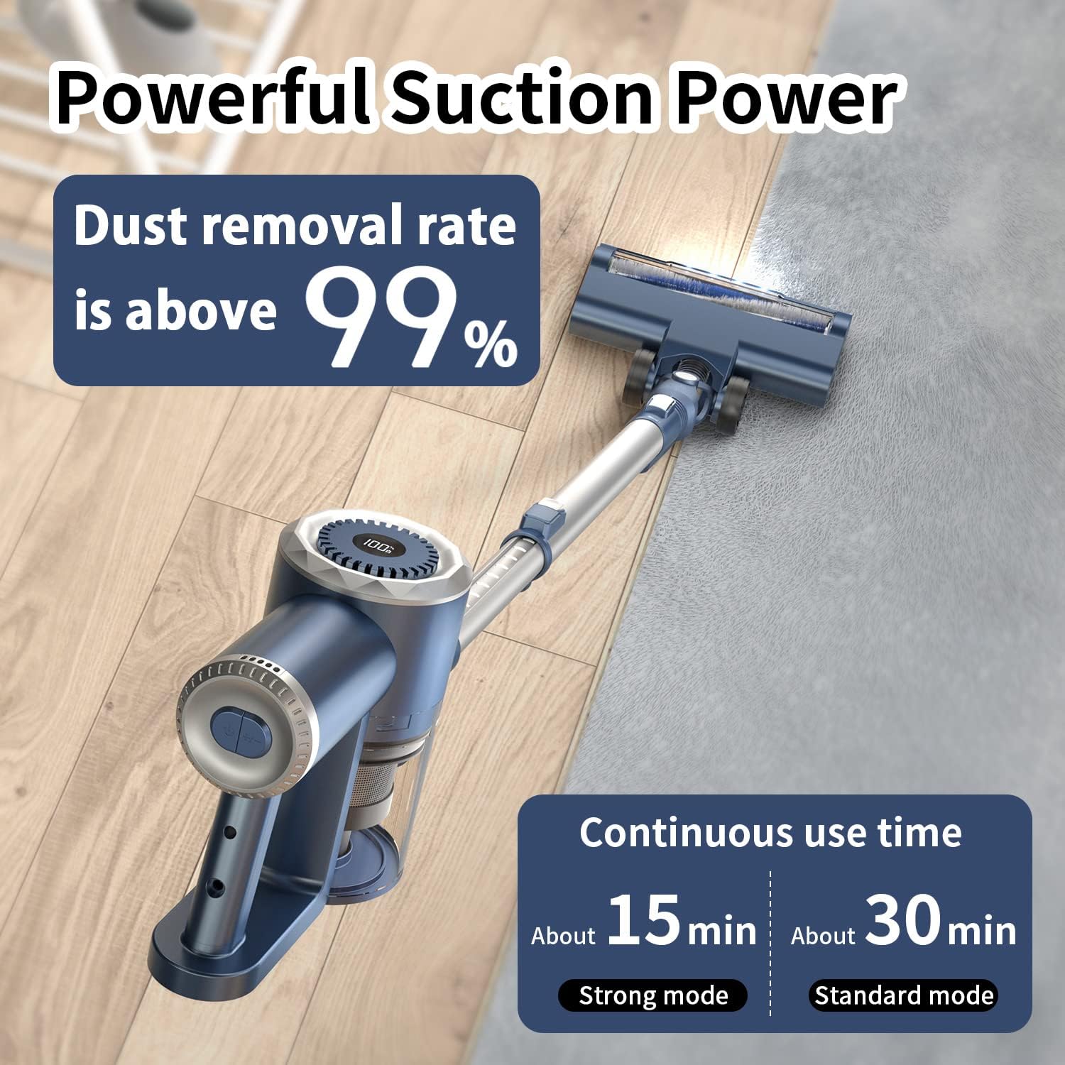 Cordless Stick Vacuum with LED Display, 20000Pa, Lightweight G571710